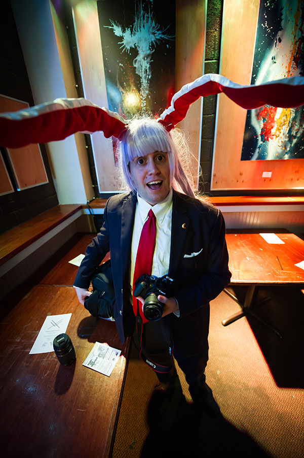 Photograph Photographer dressed as a rabbit